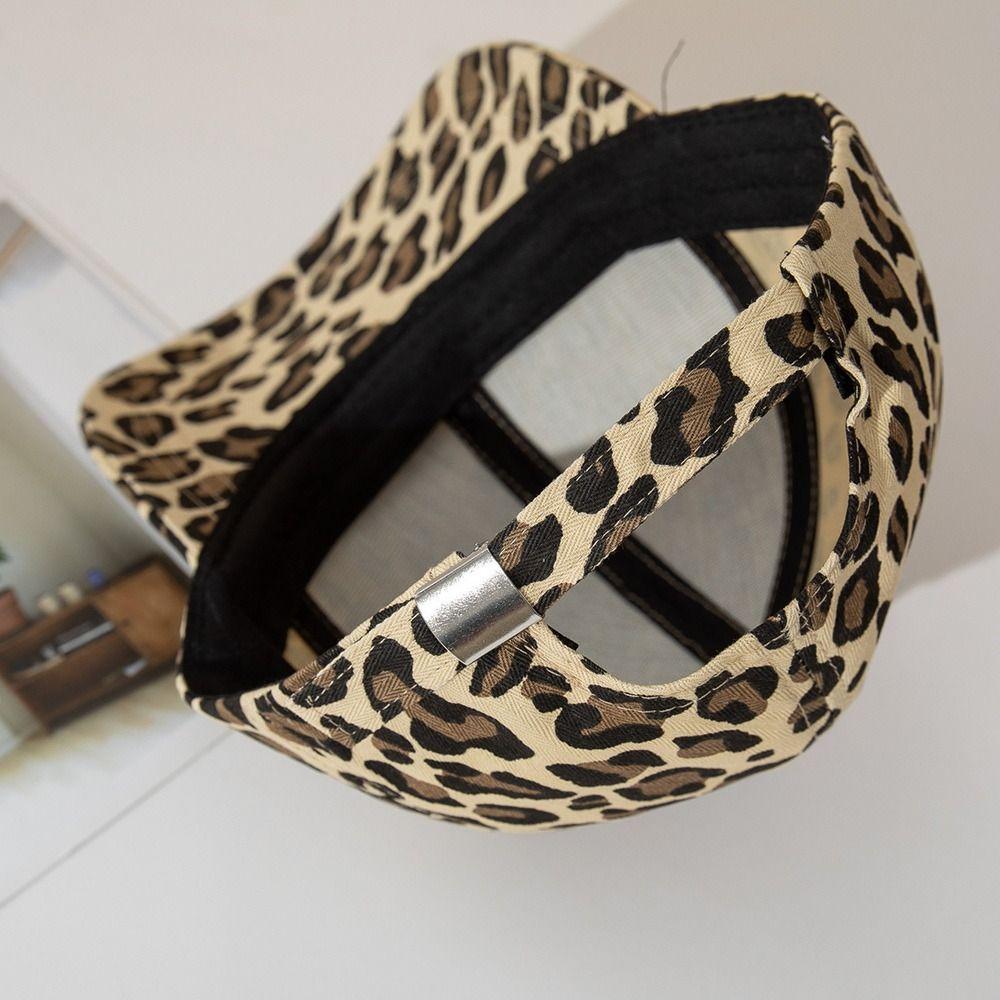 Adjustable Baseball Hats Visors Sunscreen Hats Leopard Print Baseball Caps  Men Women