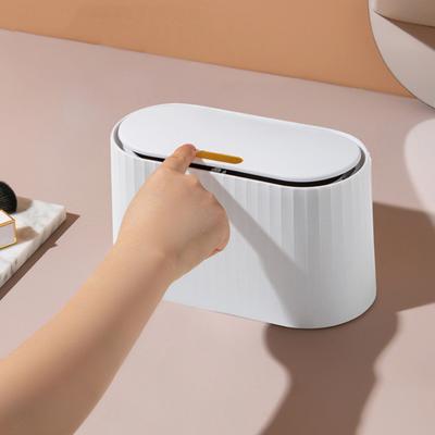Waste Bins Useful Press Type Long Lasting Garbage Basket Tightly Sealed Compact Waste Bins Garbage Bucket Household Supplies