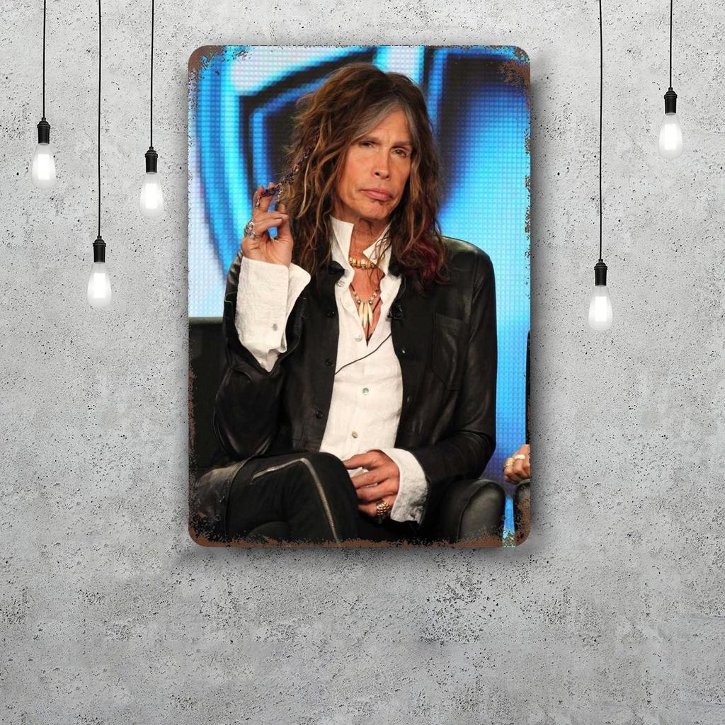 Steven Tyler Funny Bar Metal Sign Retro Plaque Vintage Sign Alcohol Drinker Pub Club Man Cave Kitchen Wall Decoration