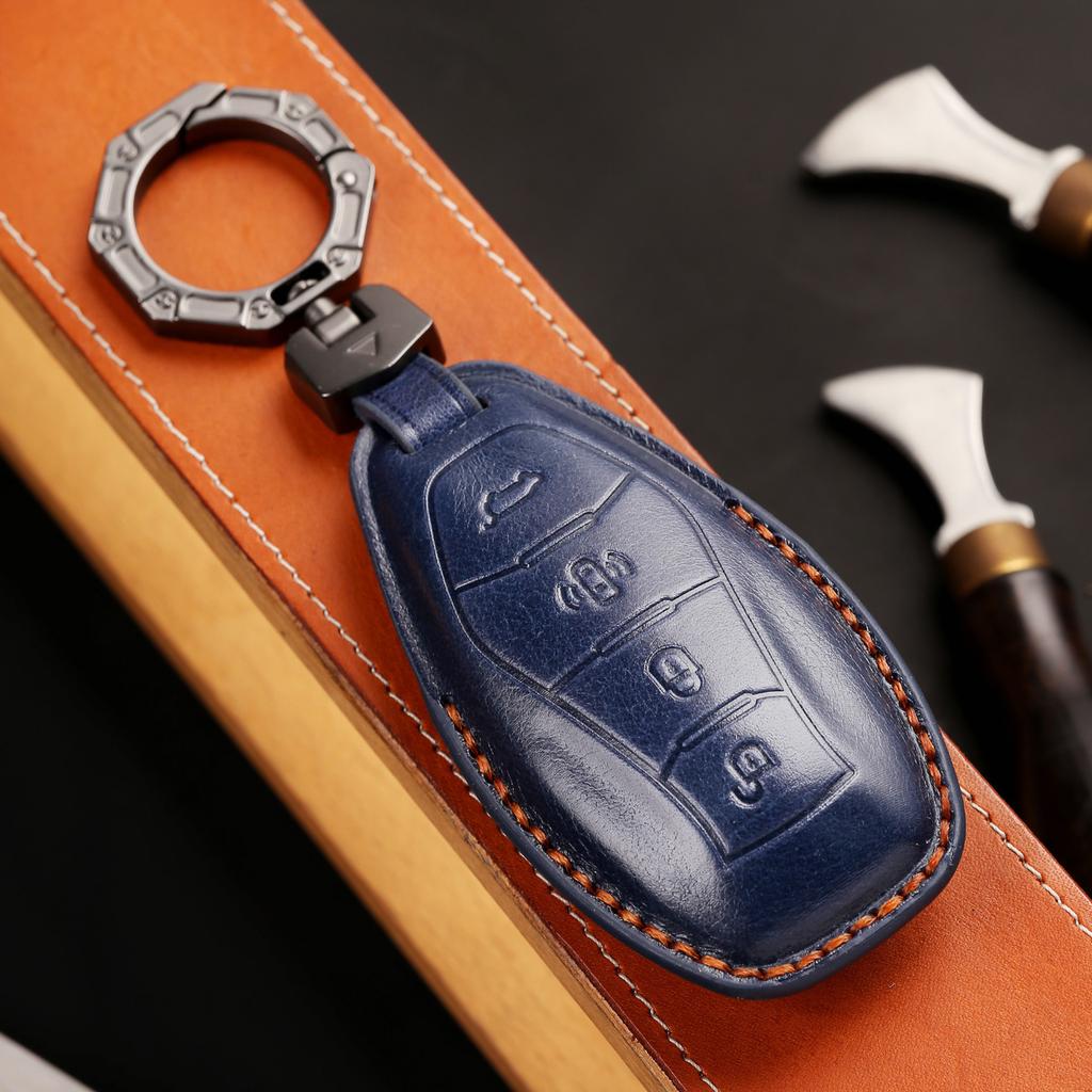 Applicable To 23 Hongqi H5 Key Sets, New H9 Car Eqm5 Buckle Bags, High-Grade Cowhide