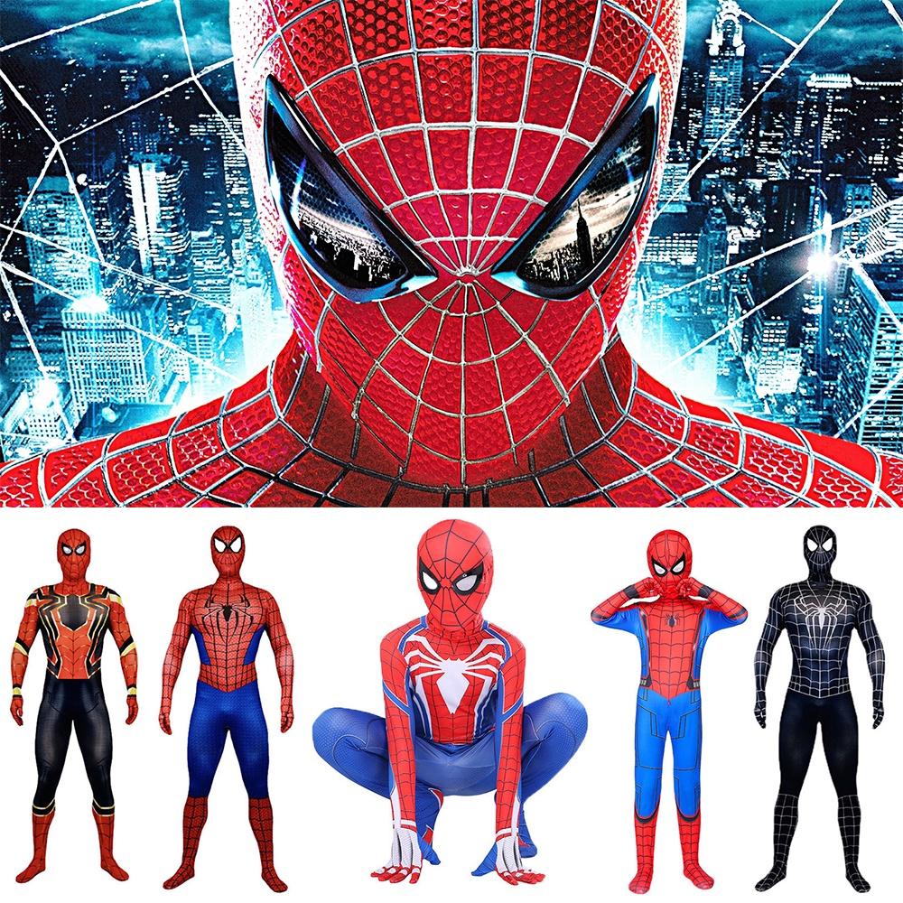 Spider-man No Way Home Amazing Iron Black Cosplay Costume Suit For All Ages