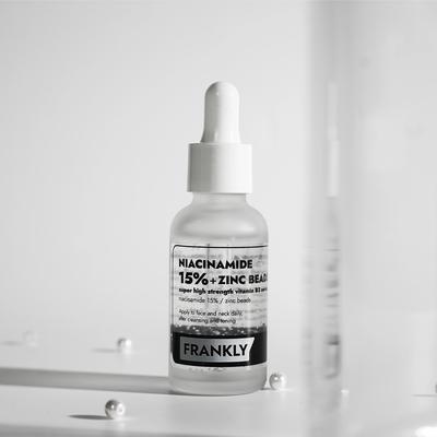 Niasinamid %15 + Çinko Tanecikleri Serum 30ml, Akne ve Koyu Leke Bakımı, Yağ Kontrolü, Eşit Cilt Dokusu ve Işıltı, KBeauty