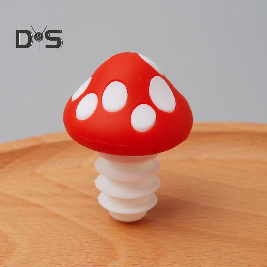 Silikonové zátky na láhve na víno Láhev ve tvaru houby Konzervátor čerstvosti korku na víno Netěsnost do kuchyně Gadget