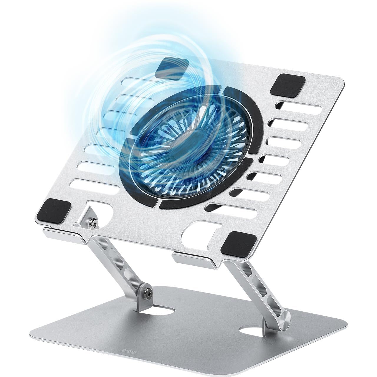 

Sanwa Direct Подставка-охладитель для ноутбука Охлаждающая подставка Алюминий Тихая Плавная регулировка угла Регулировка высоты Совместима с дюймами USB 2 порта Питание от USB