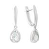 Silver Earrings with Natural Topaz 1.777ct (2188438)