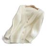 White Imitation Mink Sweater Cardigan Women's Autumn and Winter New Soft Top Thickened Loose Lazy Wind Knitted Sweater Jacket