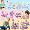 AMYCOOL 172PCS Magnetic Blocks Girls Magnetic Toys Magnetic Educational Toys Boys Magnetic Toys Building Blocks Toys Popular Cute 3D Puzzle Magnetic