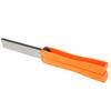 Folding Sharpener FanShaped DoubleSide Knife Blade Kitchen Sharpener Grinder Tool(Black )