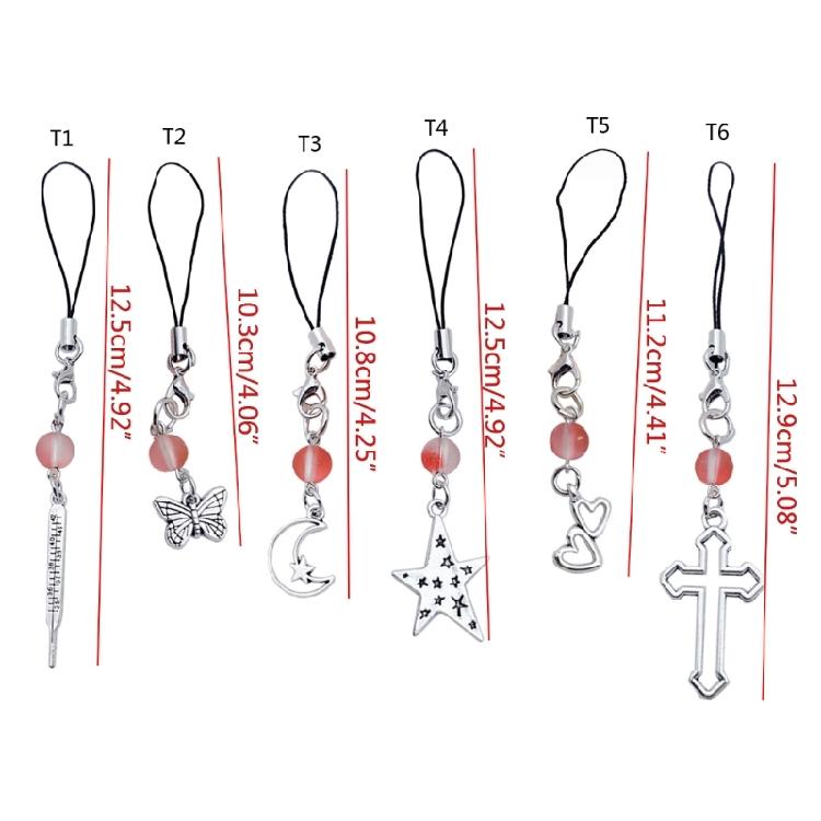 Beaded Strap Phone Chains Women Chain Cellphone Pendant Phone Chains Anti-Lost
