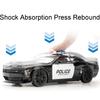 1:22 Challenger SRT Police Car Model Toys Metal Die-cast Pull Back Sound Light 4 Doors Opened Vehicle for Boys Birthday Gifts