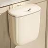 Household Waste Container Diaper Hangings Trash Bin with Lid Small Garbage Can
