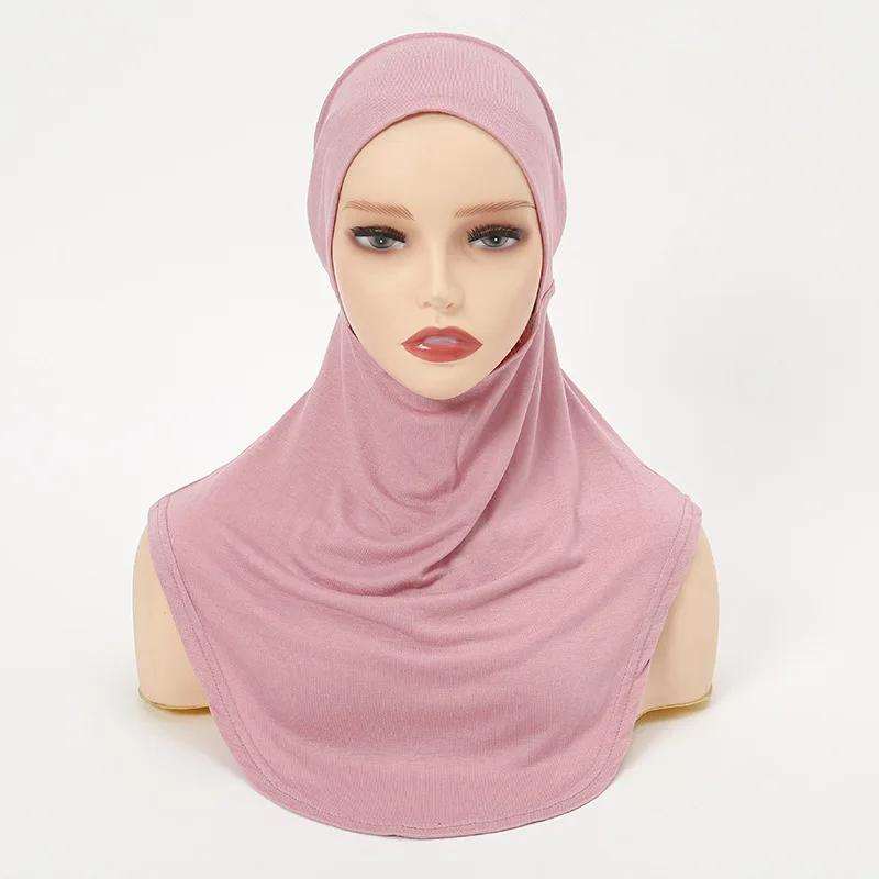 Ramadan Modal Muslim Women Jersey Headscarf Hijab Underscarf Ninja Hats Head Cover Turban Inner Bonnet Cap Arab Accessories