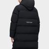 Fila Fusion Solid Color Zipper Hooded Long Warm Down Coat Men Coats Black T11M345903FBK