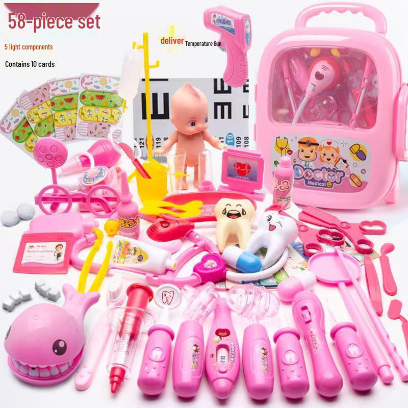 Kids' Doctor Play Set: Medical Toys with Stethoscope & Injection for Ages 3-6, Boys & Girls