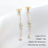 Anziw 925 Moissanite Star Tassel Drop Dangle Earrings for Women Real S925 Silver Studs Earrings Certified Fine Jewelry Gift Girl