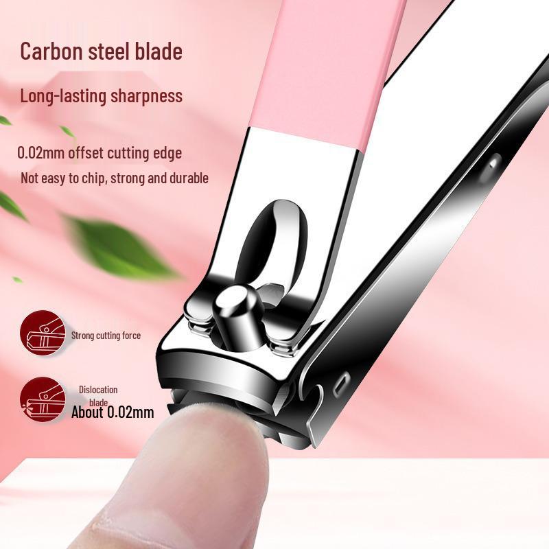 Portable 6-Piece Nail Clipper Set with Anti-Splash Design and Nail Decoration Tools