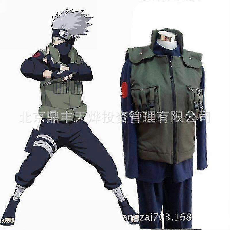Naruto Cosplay Kostīms Zaļš Vests Tērps