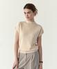 210EDIT Women'S Mock Neck Cap Sleeve Knit - 4 Colors [Zg2Sw581]