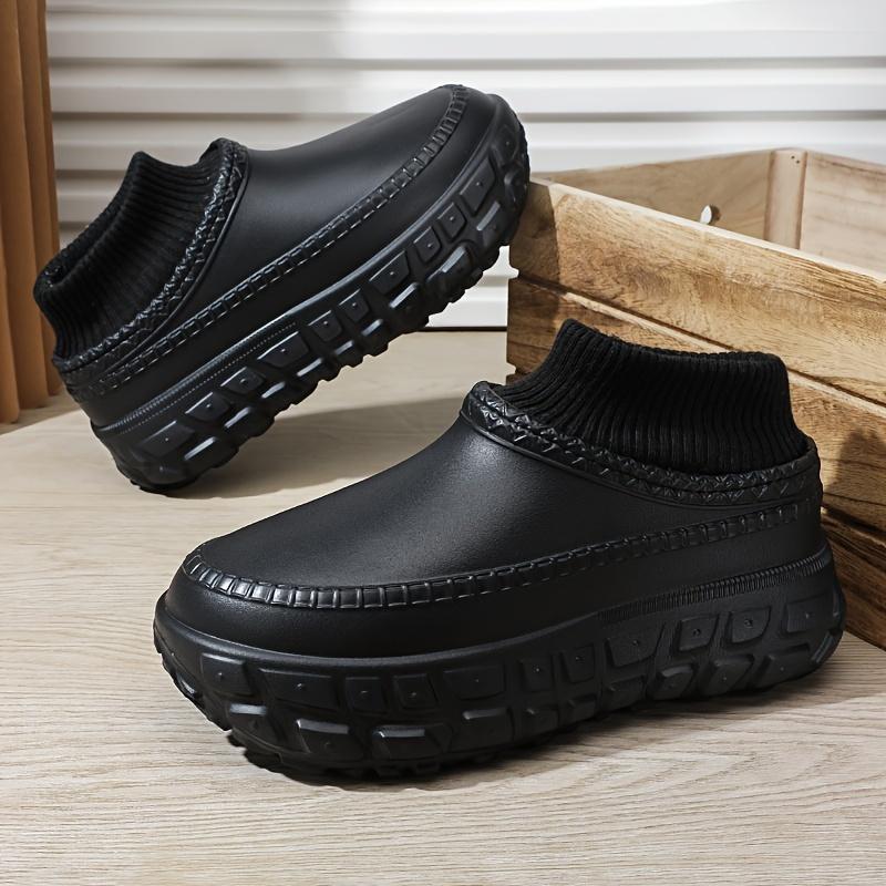 Теплые зимние плюшевые зимние ботинки с толстой подошвой и флисовой подкладкой парные домашние и уличные тапочки повседневный стиль 36-37 чёрный 1989₽
