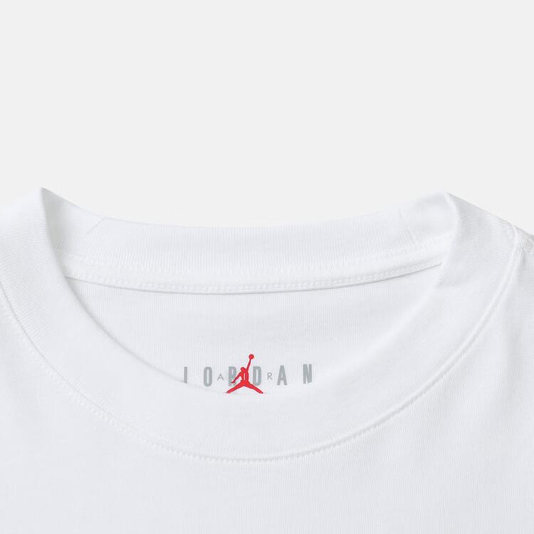 Jordan Tierprint Locker geschnitten Rundhals Kurzarm T-Shirt Herren Oberteile Weiß IF0786-100