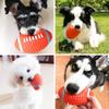 New Pet Dog Natural Latex Sound Toy Ball Rugby Volleyball Soccer Anti Bite Interactive Dogs Teething Chewing Toys Pet Products