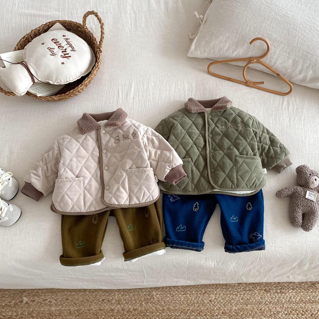 Giacca Imbottita in Cotone con Collo di Pelliccia Invernale 2025 da Ragazzo - Moda Stile Coreano