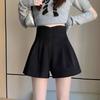 2024 Autumn/Winter High Waist Women's Woolen A-line Shorts - Slimming Wide Leg Booty Style
