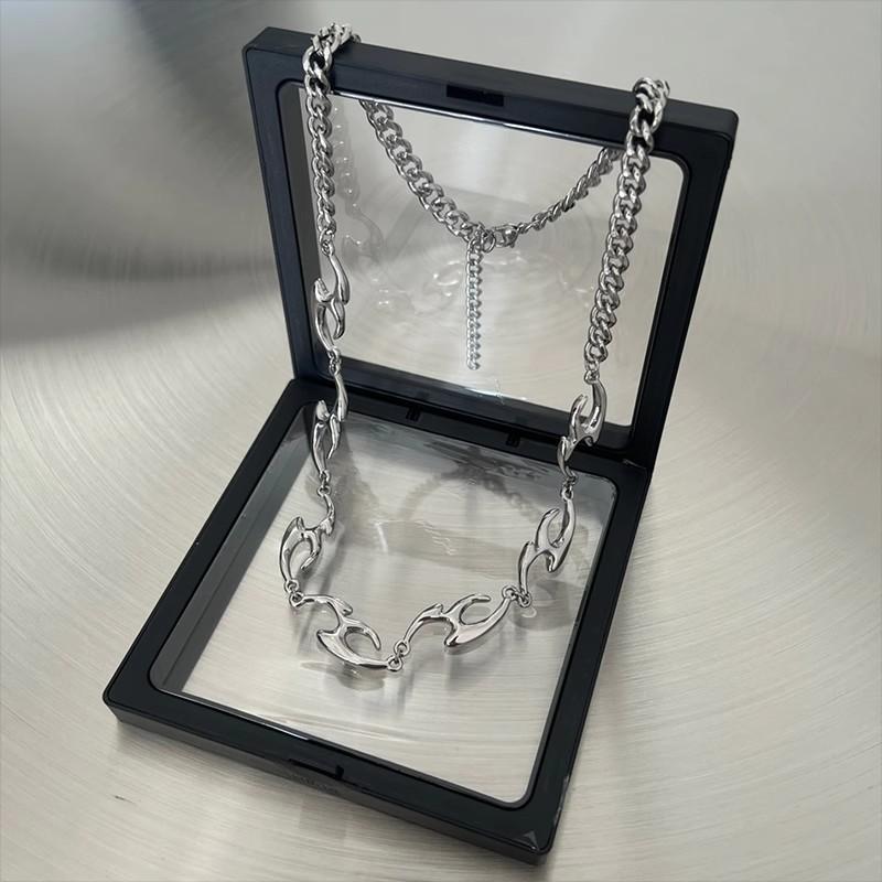 Hip Hop Unregelmäßige Titanstahl Halskette für Mann Luxus Halsband Kette Unisex Schmuck Street Punk Choker Zubehör Großhandel