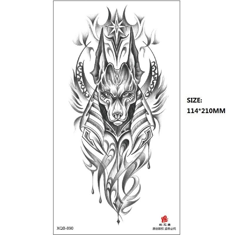 Men'S Auspicious Animal Hand-Painted Color Temporary Waterproof Tattoo Sticker Simulation Tattoo Sticker