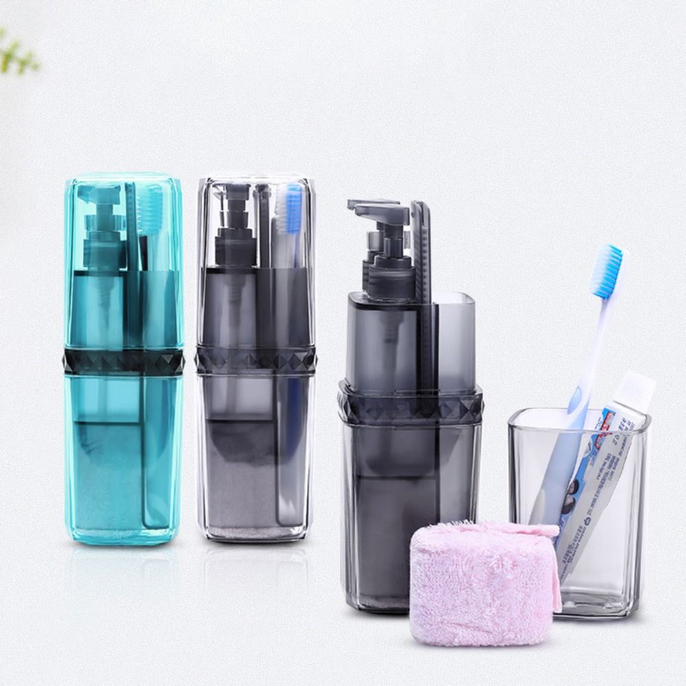 6 in 1 Travel Toothbrush Cup Fall-resistant Toothbrush Case Travel Mouthwash Cup  Business Trip