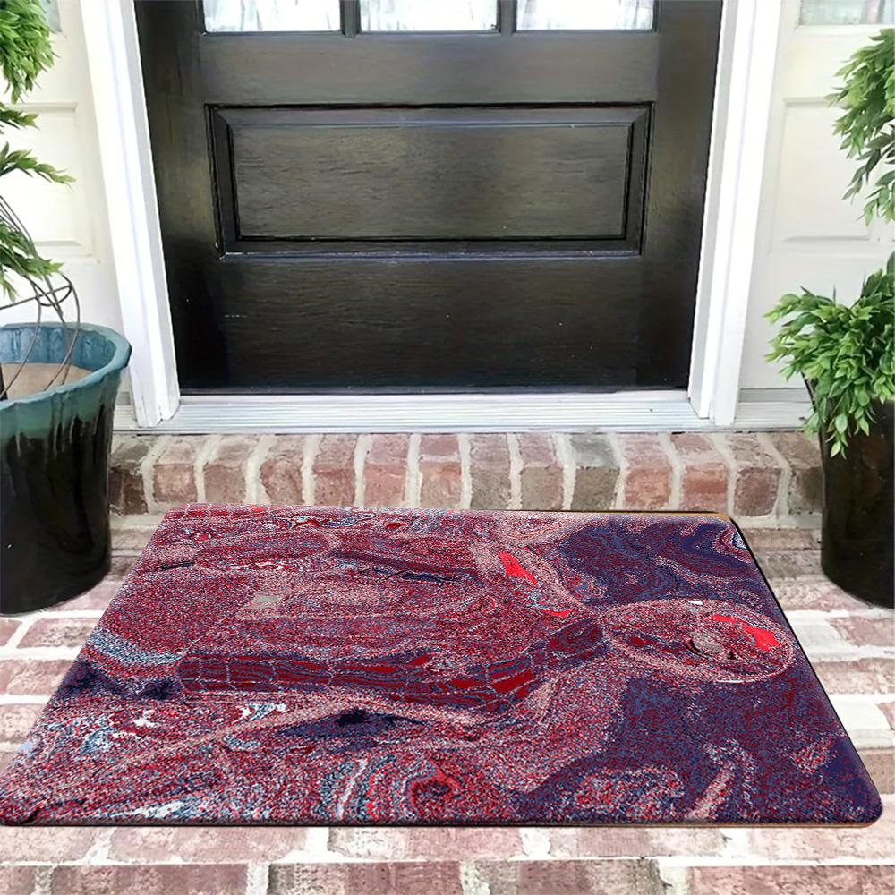 Marvel 1pc of Flannel Door Mat | Spider-Man Vs. Venom Design - Valentine'S Day Decorative Rug | 80X50Cm Rectangular Shape | Ma