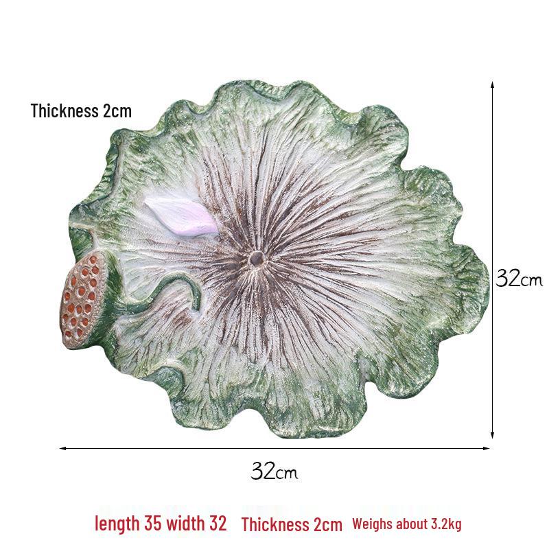 Lotus Leaf Stepping Stones for Outdoor Garden Decor