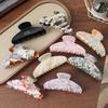 Acetate Large Hairpin Personalized Back Head Ponytail Disc Hair Shark Clip Headgear Fashionable Versatile Grab Clip Hair Accessories