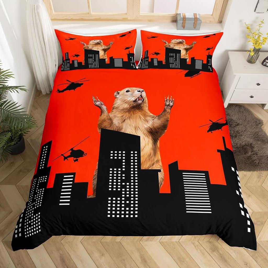 Buildings Duvet Covers For Kids Teens Adults Quilt Cover Sets Lightweight Down Room Decor 2 Pillowcases 1 Duvet Cover No Quilt