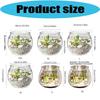 Modern Round Fish Bowl PET Plastic Perfect As Desktop Or Table Decoration For Kids And Adults