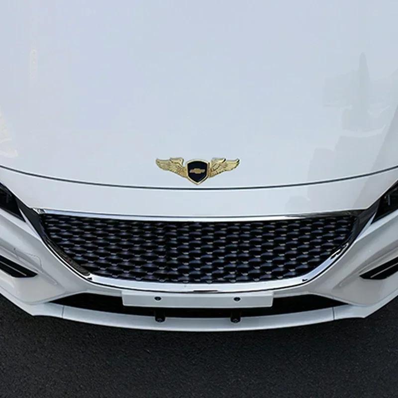 Kovová chromová přední nálepka na kapotu pro Chevrolet Cruze Captive Equinox Aveo Camaro Silverado Traverse Sonic IMPALA Trax