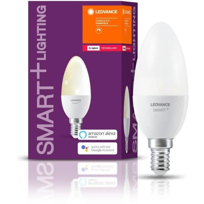 LEDVANCE Ampoule SMART+ ZigBee FLAMME DEPOLIE 40W E14 PUISSANCE VARIABLE