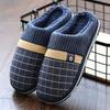 Men's cotton slippers winter men's winter indoor home non-slip new home warm large size wool slippers