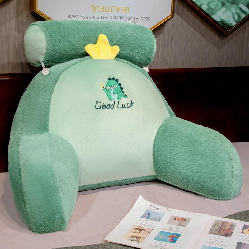 Ice Bean Latex Large Soft Backrest Pillow for Bed – Dormitory Reading & Lumbar Support