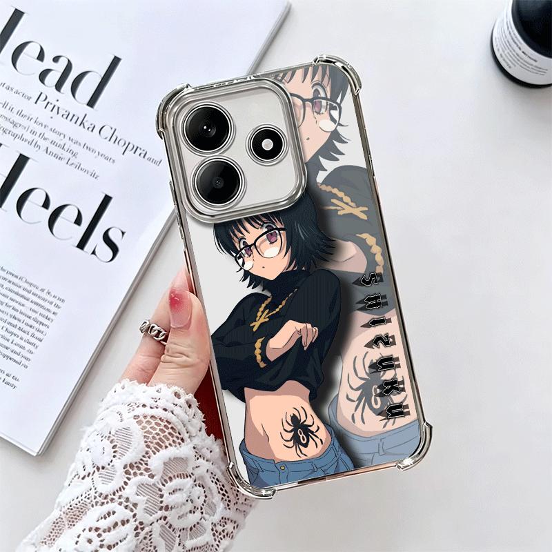 

Hunter X-Hunters Shizuku Plating Phone Case For Xiaomi Redmi Note 14 15 Pro Plus 13 12 11 11S 11T 10 9S 9 5G Anti-Fall Airabag C Redmi Note 10 4G