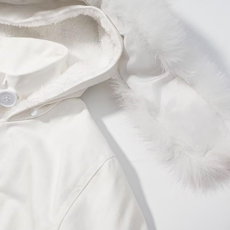 Womens Hooded Long Sleeve Cotton Puffer Coat Winter Warm Casual Outerwear