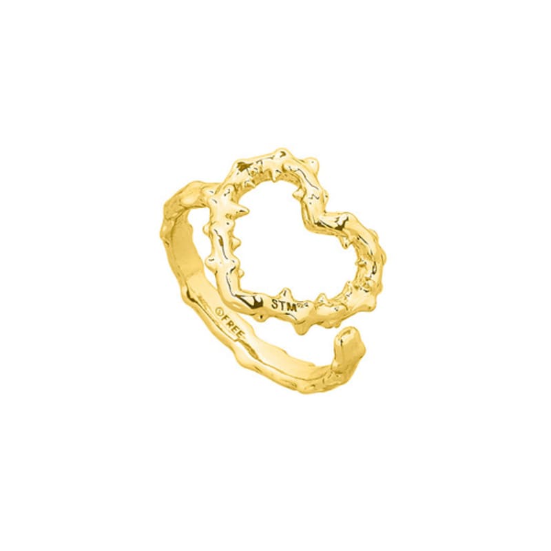 SENTIMENTS NO.611 [GOLD] SPIKY HEART RING