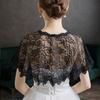 Retro Lace Shawl Poncho Hollow Out Fake Collar Sweet Lace Cover Up Tops  Apparel Supplies