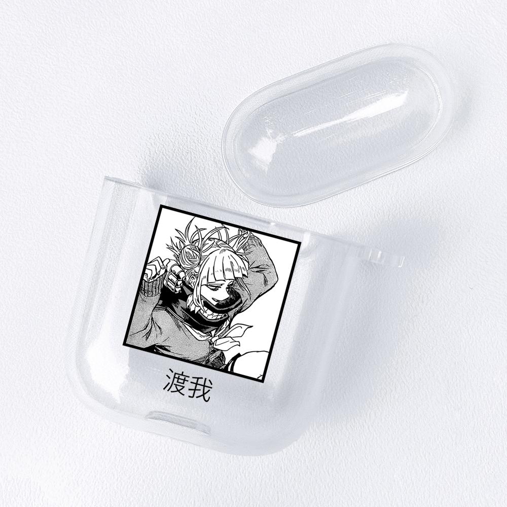 Anime My Hero Academia Figurer Gjennomsiktig Airpods-deksel for Funda Airpods 2/1 Deksel Boku No Hero Academia Mykt TPU-deksel Coque