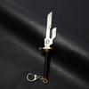 Japanese Anime Mini Alloy Weapon Model Keychains Cosplay Sword Pendant Key Ring Katana Backpack Keychain For Men Jewelry Gifts