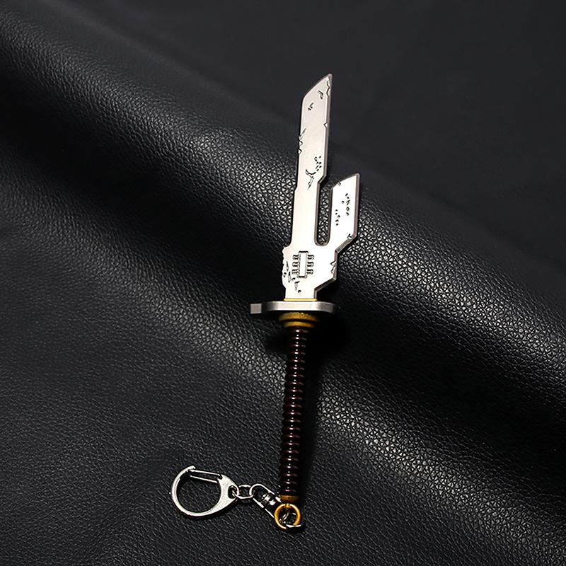 Japanese Anime Mini Alloy Weapon Model Keychains Cosplay Sword Pendant Key Ring Katana Backpack Keychain For Men Jewelry Gifts