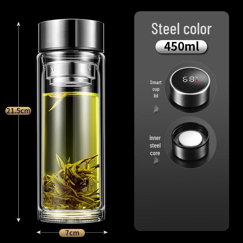 High Borosilicate Double-Wall Glass Tea & Water Cup