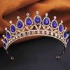 Princess Tiara Crown Headband for Women Elegant Queen Bridal Bride Headwear Hair Jewelry Gift for Wedding Dress Accessories