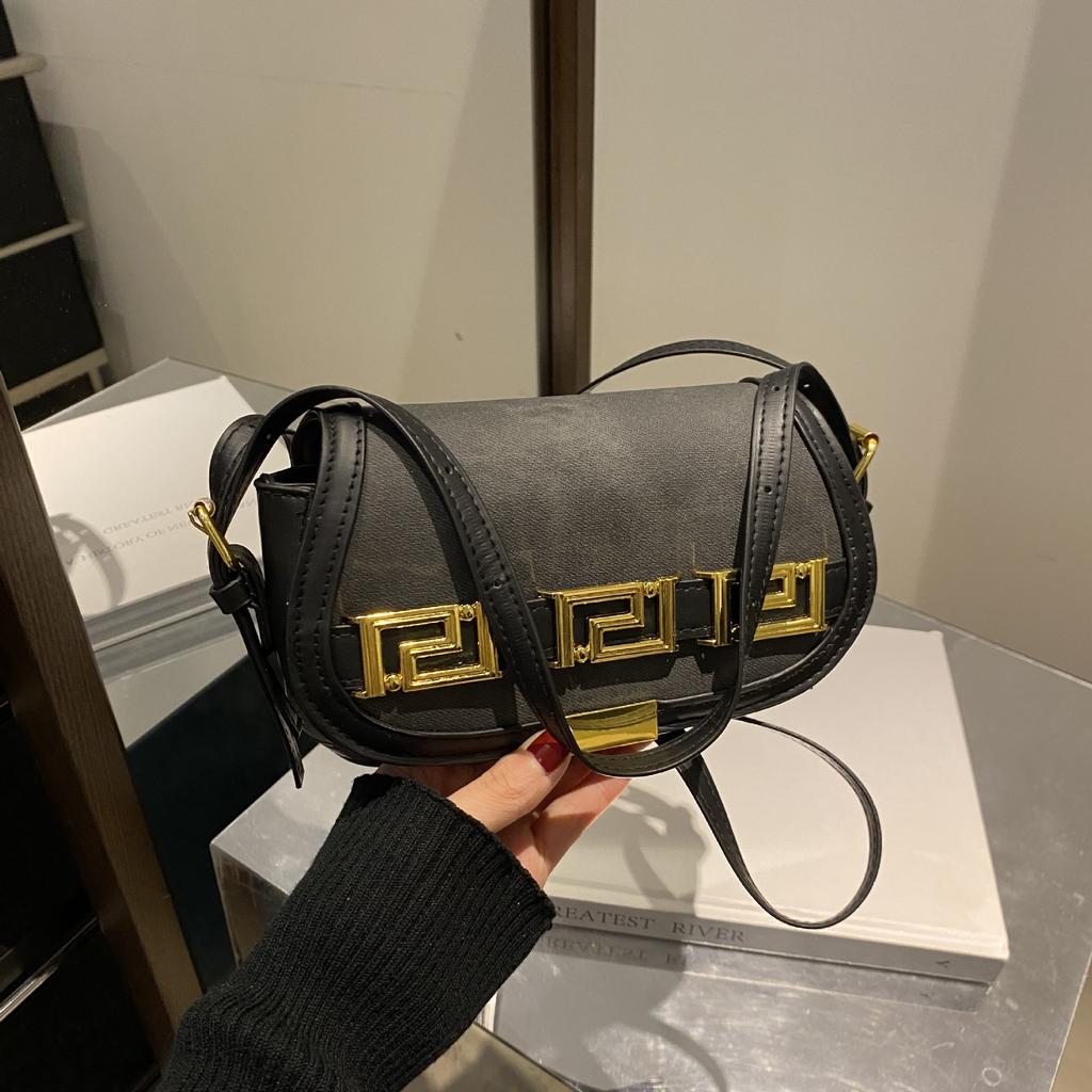Saddle bag women's bag trendy styling bag foreign style high value shoulder underarm bag crossbody bag