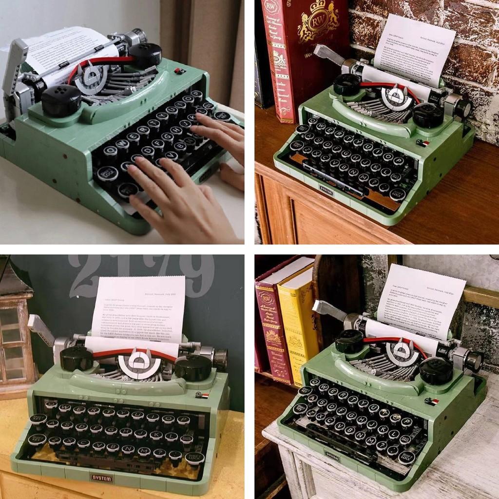 Retro Typewriter Building Block Set For Creative Play And Nostalgic Fun For Ages 7 To 14